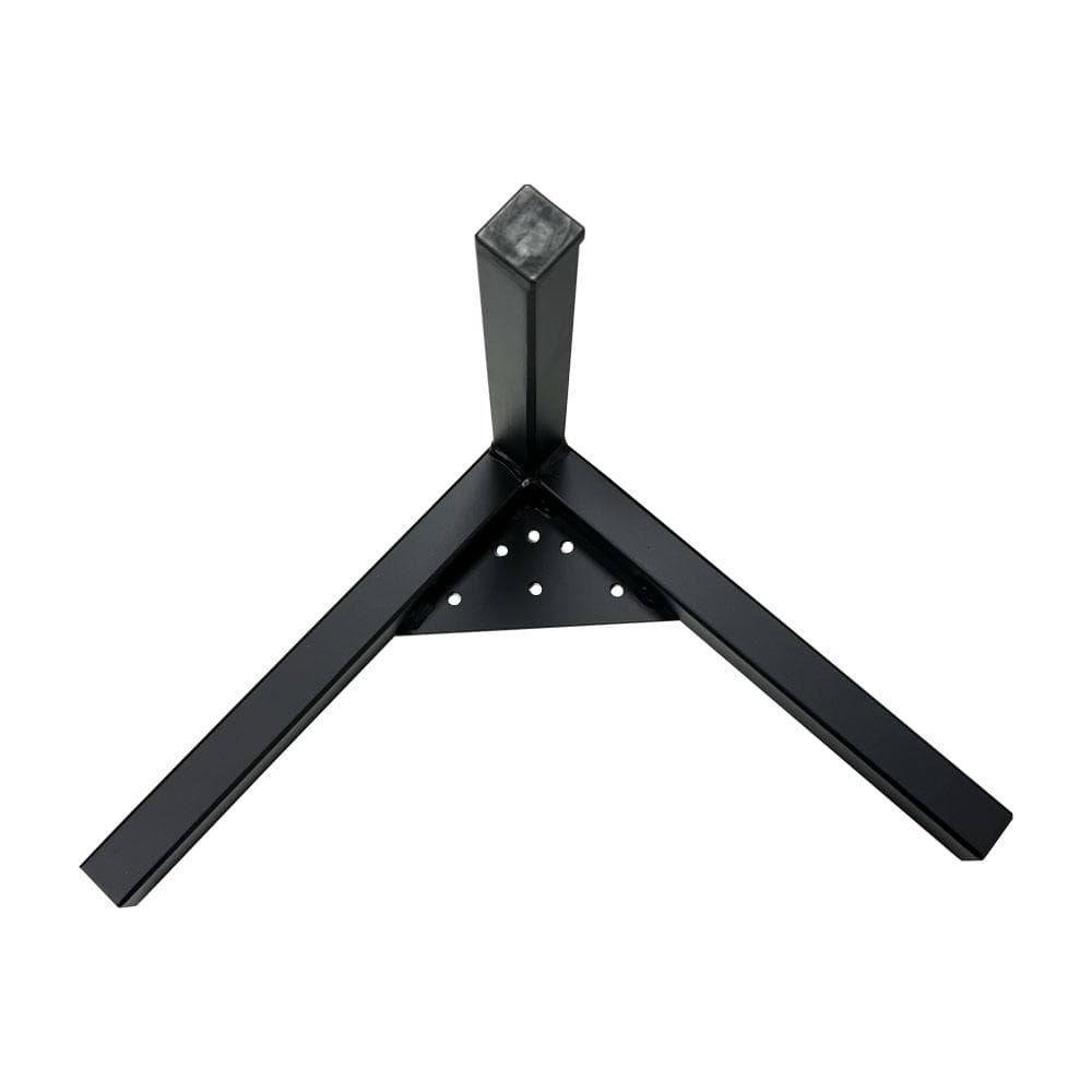 Stalen meubelpoot zwart hoek 22 bij 22 cm en hoogte 16 cm  (2 x 2 cm)