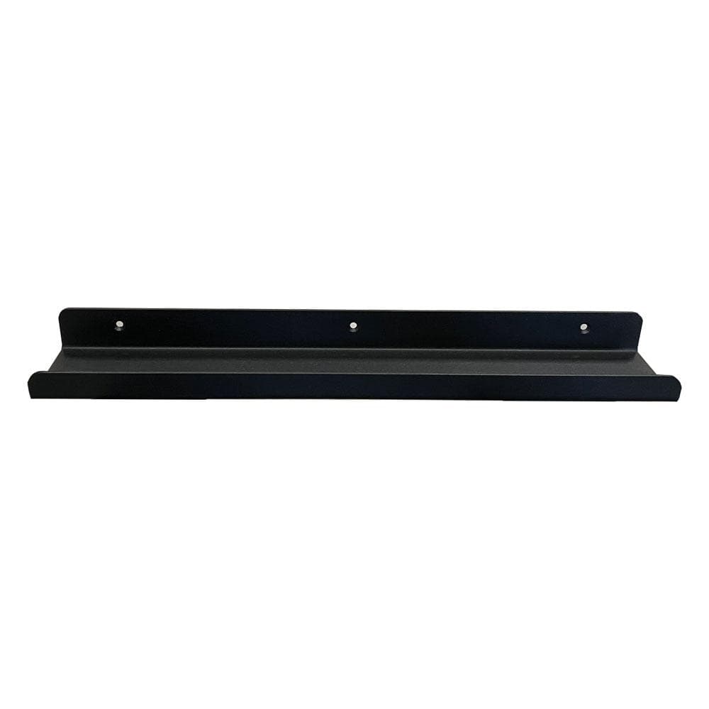 Massief stalen wandplank zwart rechthoek 50 bij 8,5 cm en hoogte 4 cm