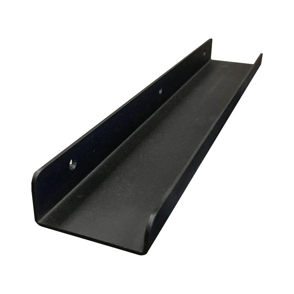 Massief stalen wandplank zwart rechthoek 50 bij 8,5 cm en hoogte 4 cm