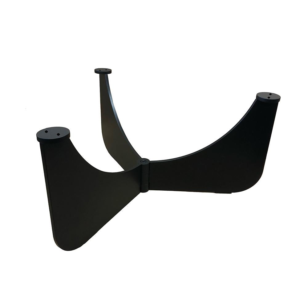 Stalen salononderstel zwart rond ø 72 cm en hoogte 31 cm  (6 x 1 cm)