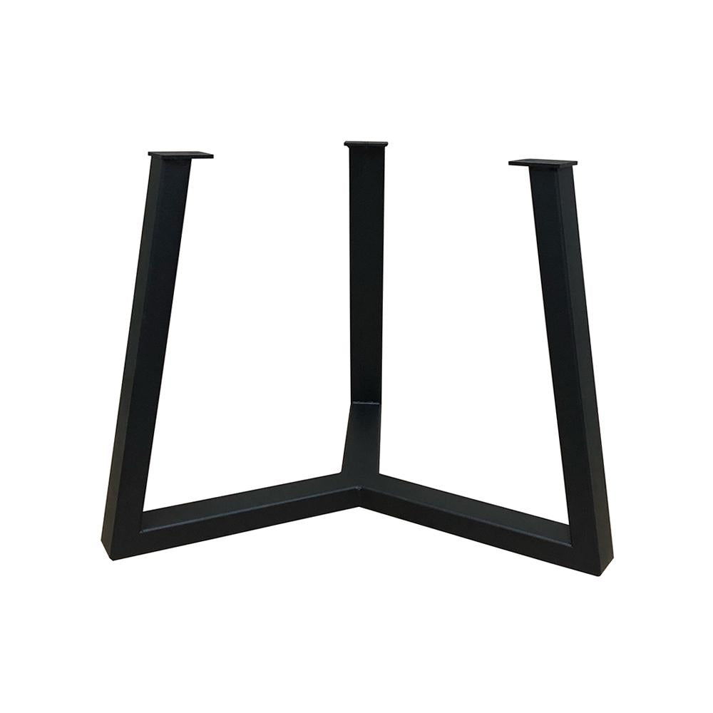 Stalen salononderstel zwart rond ø 46 cm en hoogte 35,5 cm  (5 x 3 cm)
