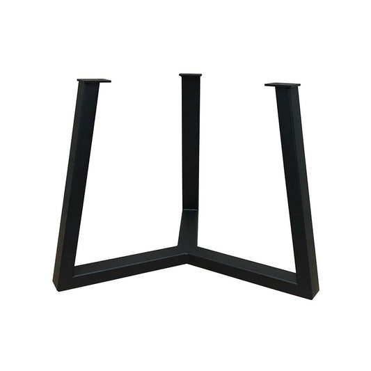 Stalen salononderstel zwart rond ø 46 cm en hoogte 35,5 cm  (5 x 3 cm)