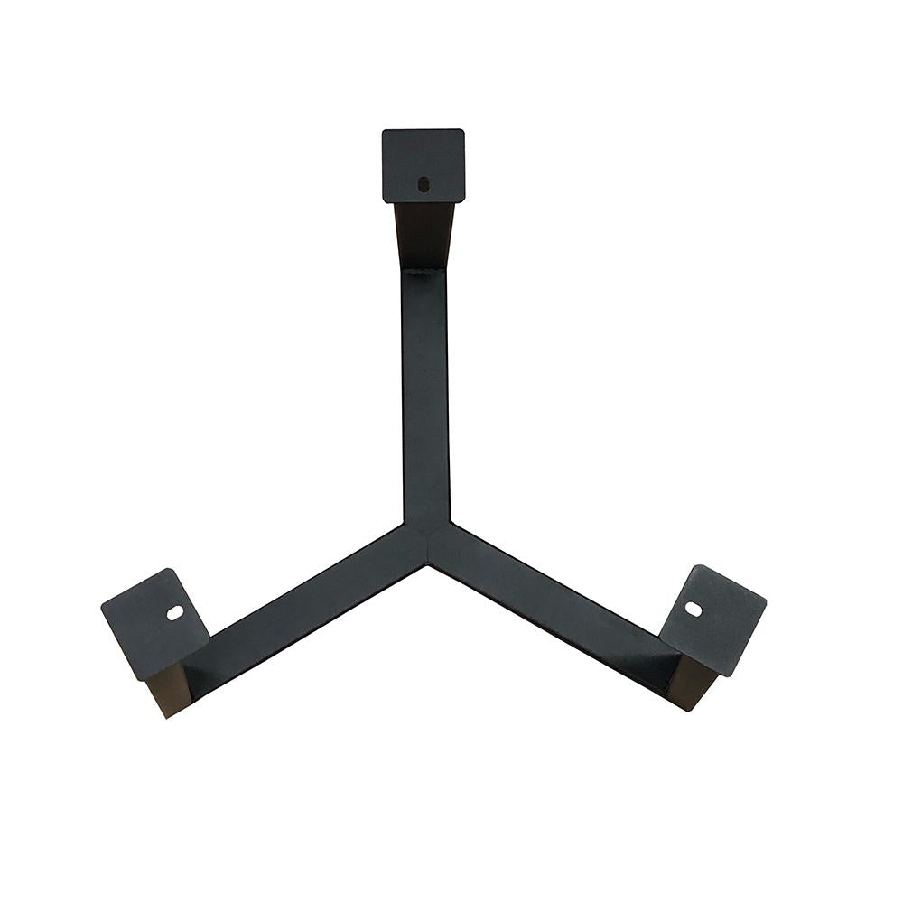 Stalen salononderstel zwart rond ø 46 cm en hoogte 35,5 cm  (5 x 3 cm)