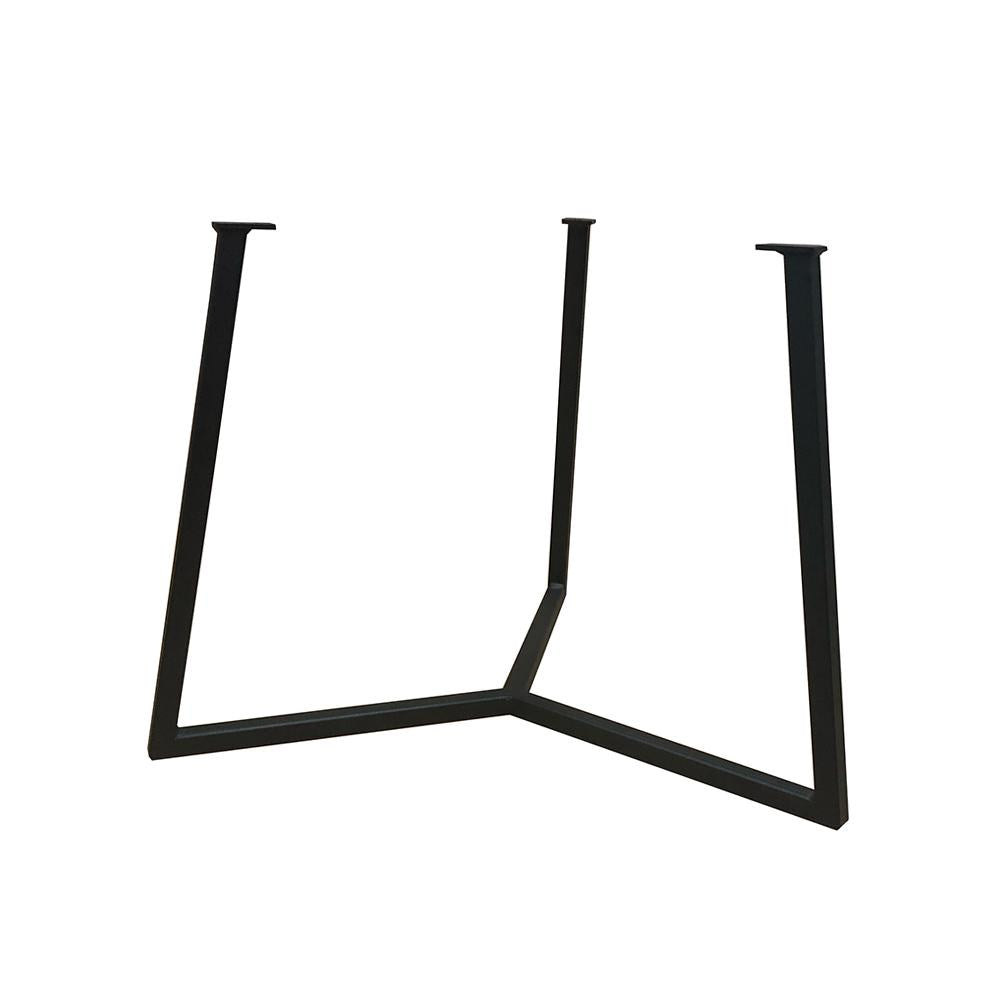 Stalen salononderstel zwart rond ø 50 cm en hoogte 36 cm  (2 x 2 cm)