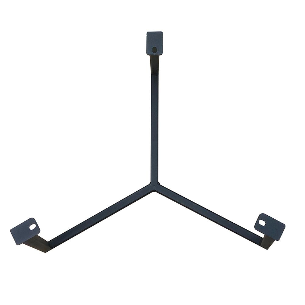 Stalen salononderstel zwart rond ø 50 cm en hoogte 36 cm  (2 x 2 cm)