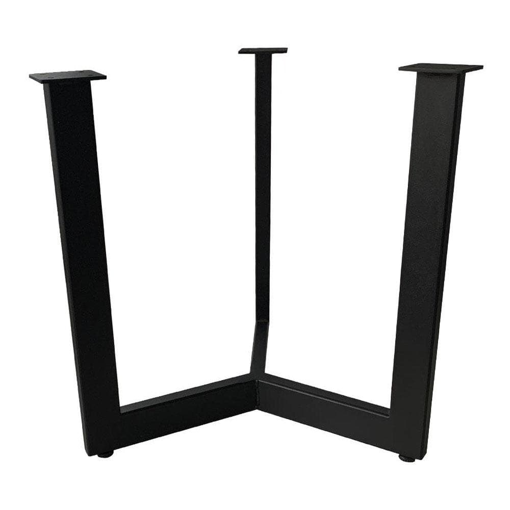 Stalen salononderstel zwart rond ø 42 cm en hoogte 43 cm  (2 x 4 cm)
