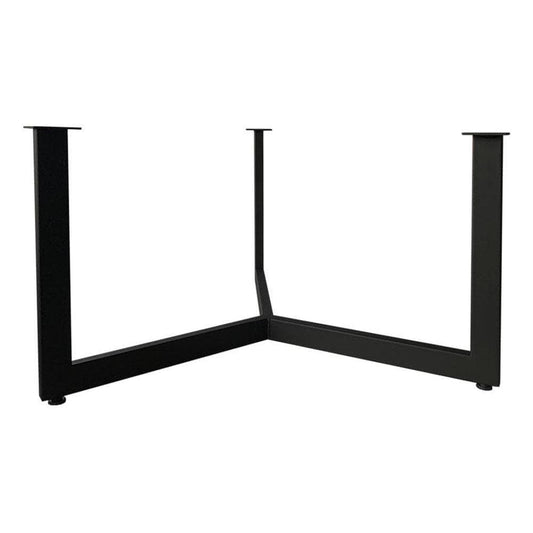 Stalen salononderstel zwart rond ø 73 cm en hoogte 43 cm  (2 x 4 cm)