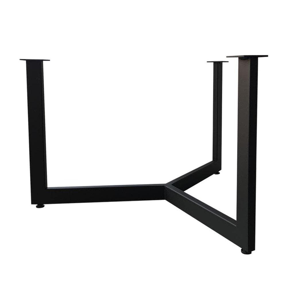 Stalen salononderstel zwart rond ø 73 cm en hoogte 43 cm  (2 x 4 cm)