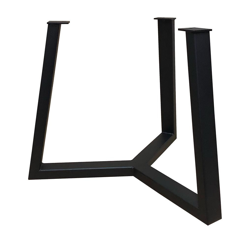 Stalen salononderstel zwart rond ø 62 cm en hoogte 45,5 cm  (5 x 3 cm)