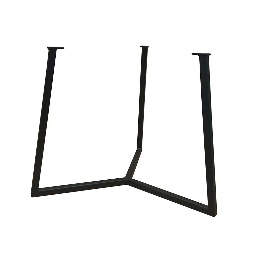 Stalen salononderstel zwart rond ø 62 cm en hoogte 46 cm  (2 x 2 cm)