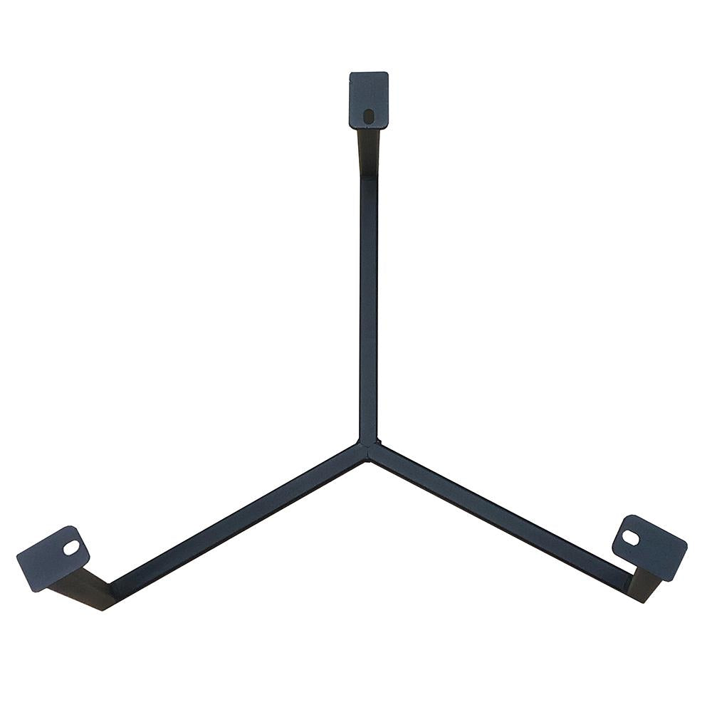 Stalen salononderstel zwart rond ø 62 cm en hoogte 46 cm  (2 x 2 cm)
