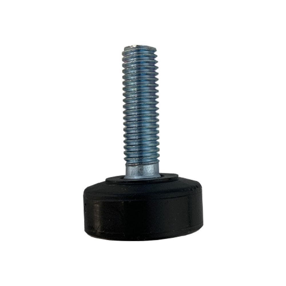Set stelvoeten zwart rond Ø 2,5 cm en hoogte 1 cm  van kunststof (M8)  - 4 stuks
