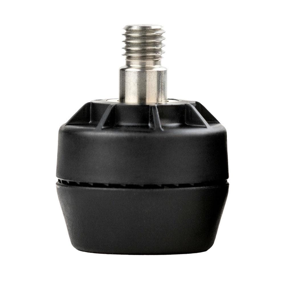 Stelvoet zwart rond Ø 4 cm en hoogte 3,2 cm  van kunststof (M10)  - 4 stuks