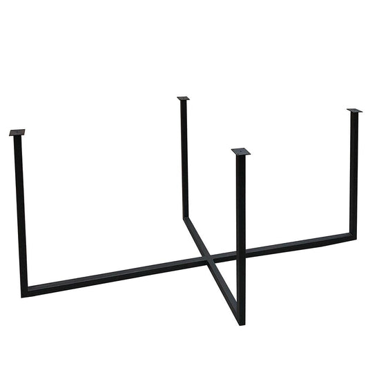 Stalen tafelpoot 178 bij 80 cm en hoogte 75,5 cm  (3 x 3 cm)