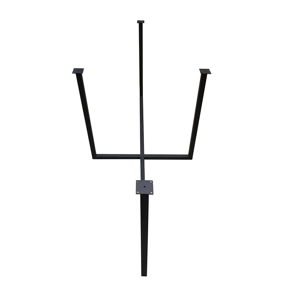 Stalen tafelpoot 178 bij 80 cm en hoogte 75,5 cm  (3 x 3 cm)