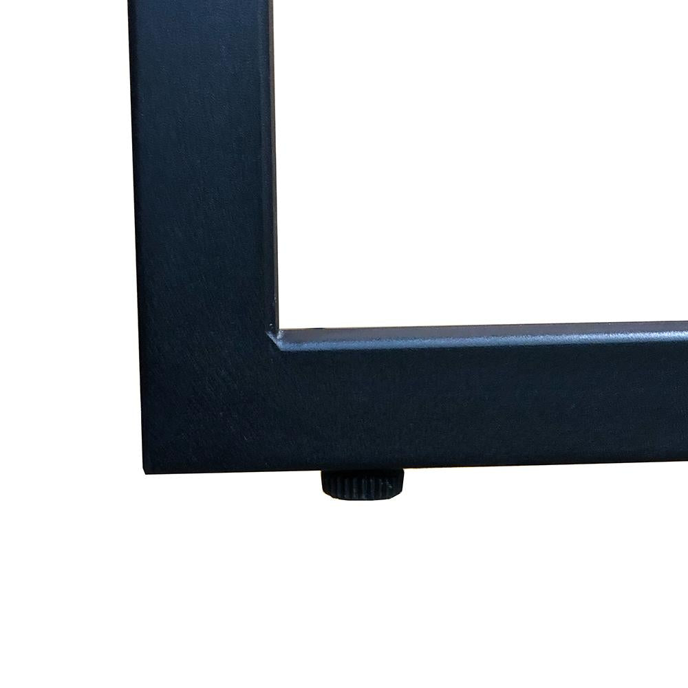 Stalen tafelpoot 178 bij 80 cm en hoogte 75,5 cm  (3 x 3 cm)