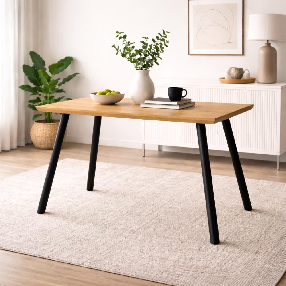 Stalen tafelpoot zwart trapezium 70 bij 20 cm en hoogte 71 cm  (koker Ø5 cm)
