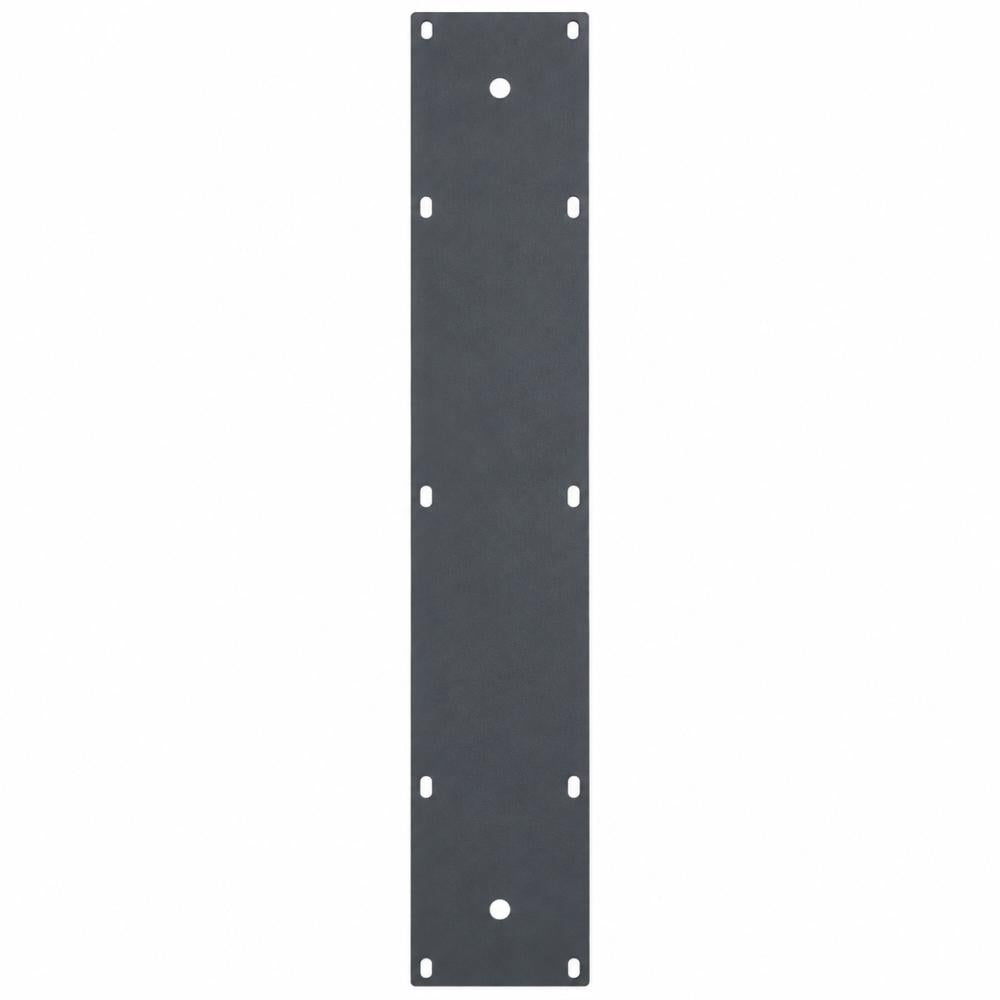 Stalen tafelpoot zwart trapezium 80 bij 10 cm en hoogte 73 cm  (5 x 5 cm)