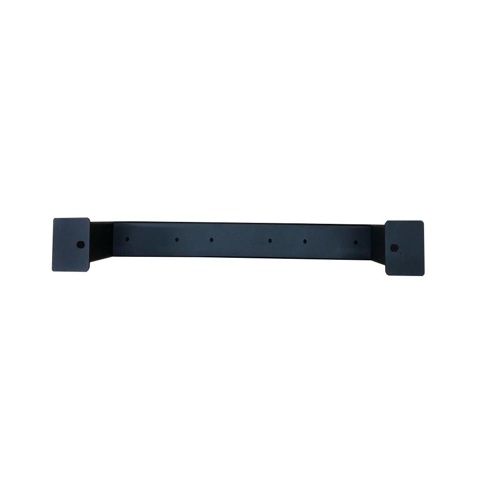 Set stalen tv meubelpoten 54 bij 6 cm en hoogte 37,5 cm zwart (5 x 2,5 cm) - 2 stuks