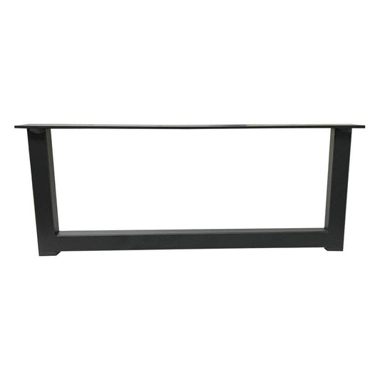 Stalen U kastpoot zwart 38 bij 2 cm en hoogte 15 cm  (2 x 2 cm)