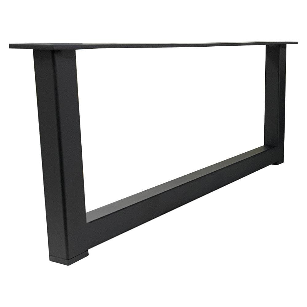 Stalen U kastpoot zwart 38 bij 2 cm en hoogte 15 cm  (2 x 2 cm)