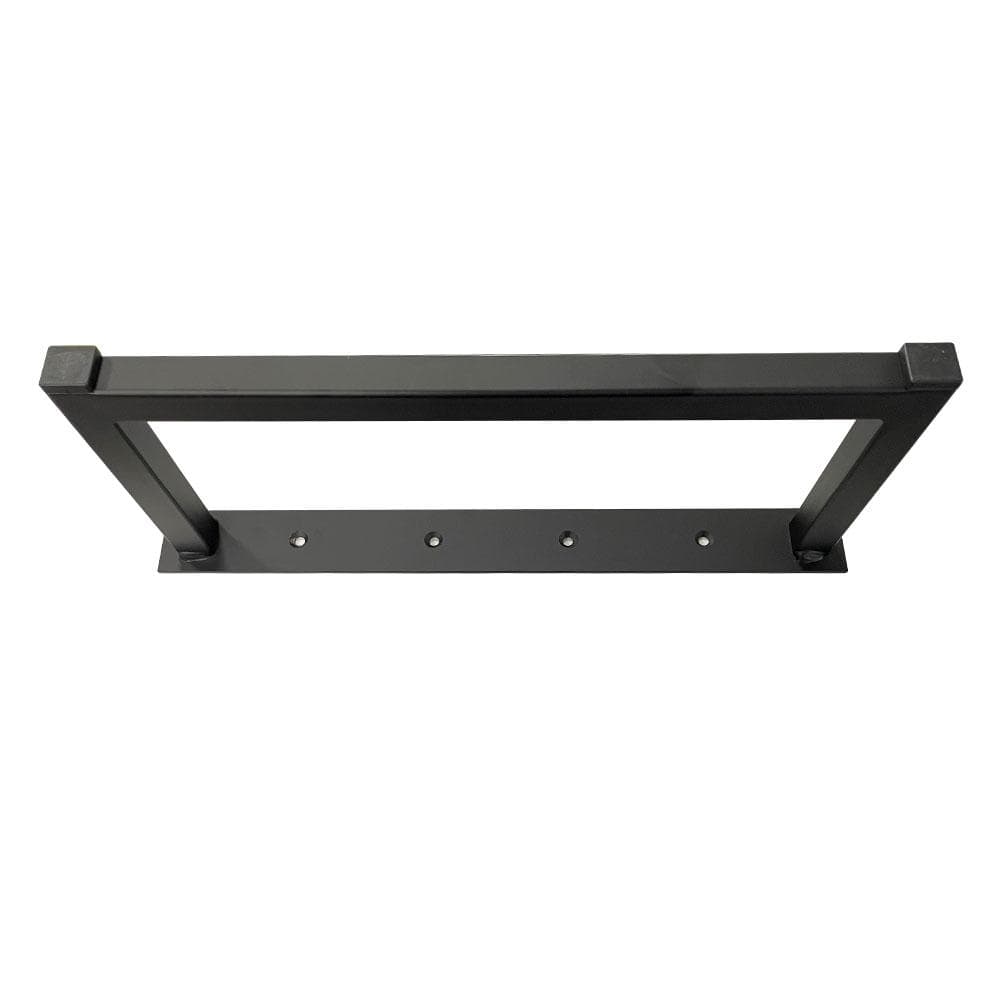 Stalen U kastpoot zwart 38 bij 2 cm en hoogte 15 cm  (2 x 2 cm)