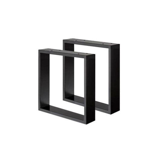 Stalen U tafelpoot zwart 36 bij 8 cm en hoogte 40 cm  (2 x 8 cm) - 2 stuks