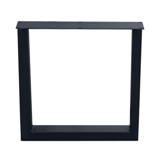 Premium stalen U tafelpoot zwart 75 bij 10 cm en hoogte 72 cm  (5 x 10 cm)