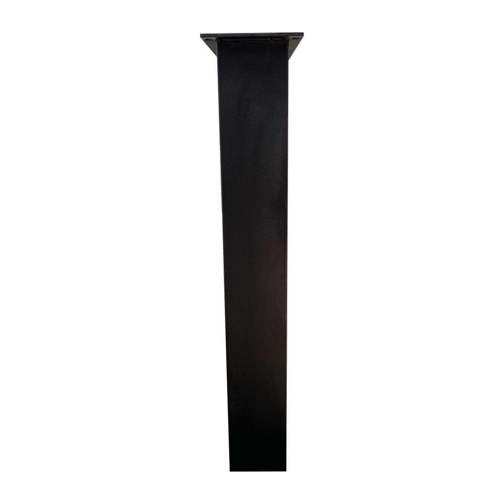 Stalen U tafelpoot zwart 76 bij 10 cm en hoogte 72 cm  (4 x 10 cm) - 2 stuks