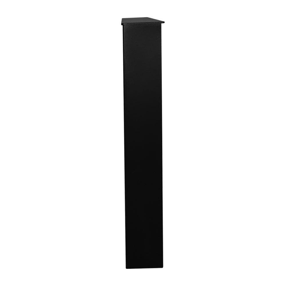 Stalen U tafelpoot zwart 76 bij 10 cm en hoogte 72 cm  (10 x 10 cm)