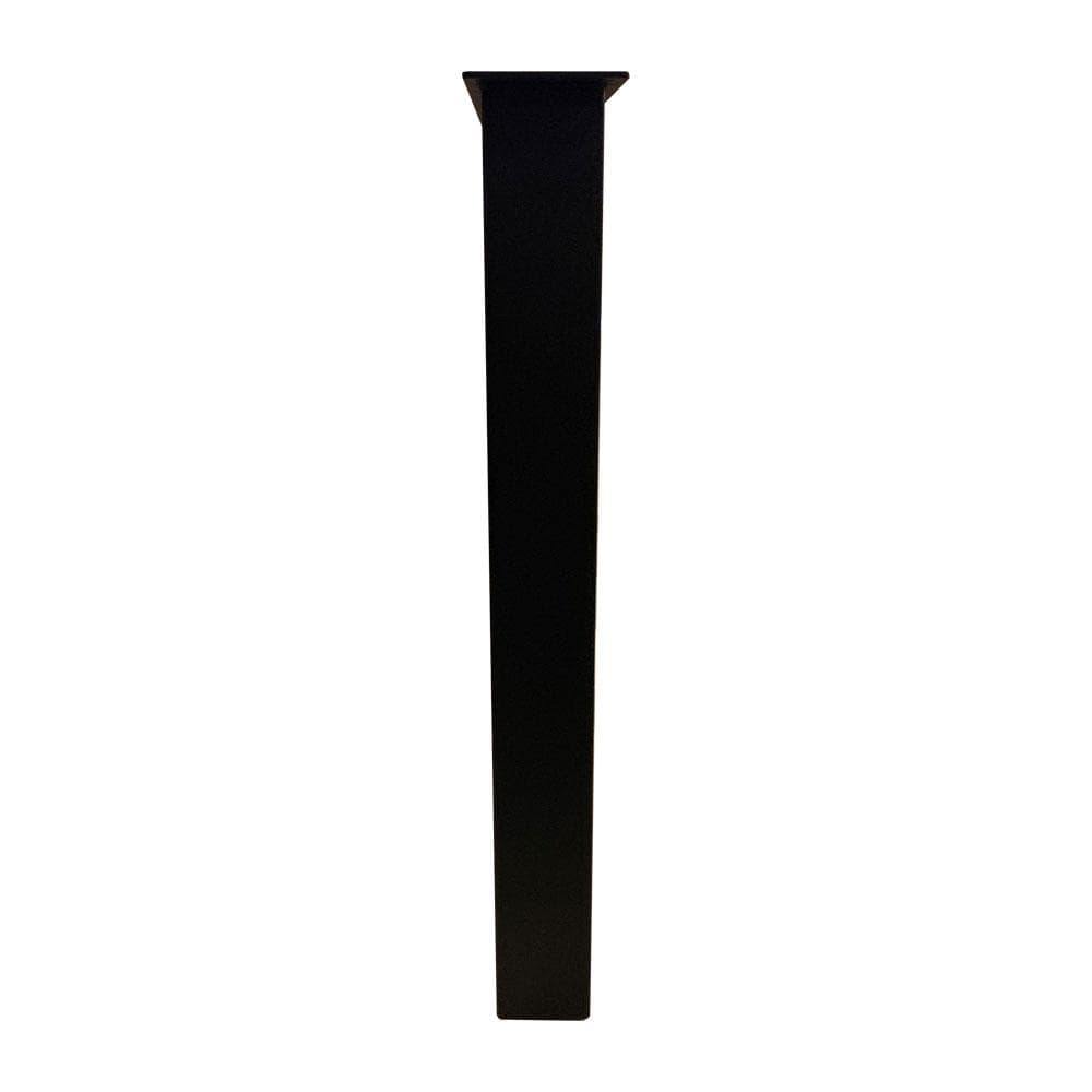 Stalen U tafelpoot zwart 76 bij 8 cm en hoogte 72 cm  (8 x 8 cm)