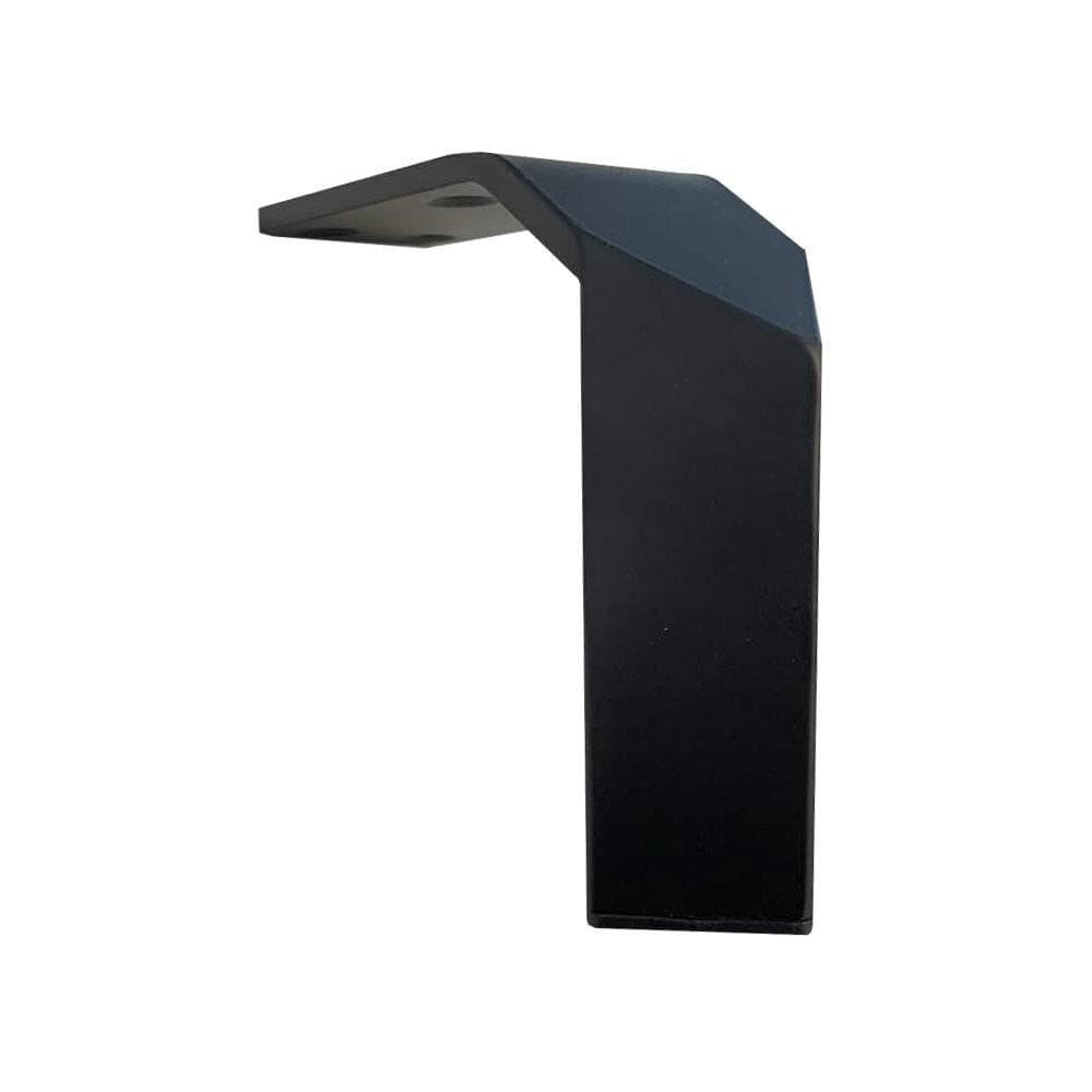 Stalen meubelpoot zwart vierkant 3 bij 3 cm en hoogte 15 cm