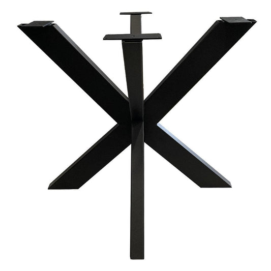 Stalen matrix zwart spinpoot 85 bij 85 cm en hoogte 72 cm  (5 x 10 cm)