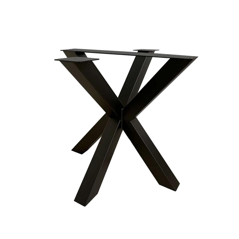 Stalen matrix zwart spinpoot 80 bij 80 cm en hoogte 73 cm  (10 x 10 cm)