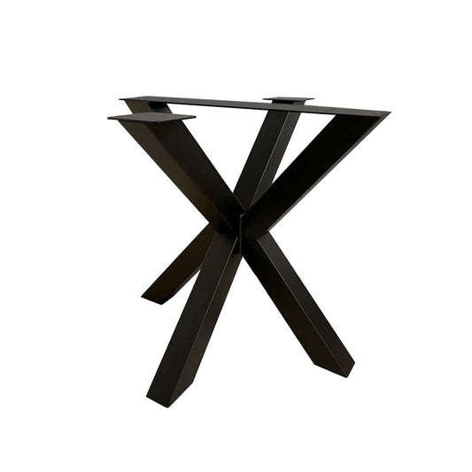 Stalen matrix zwart spinpoot 80 bij 80 cm en hoogte 73 cm  (10 x 10 cm)