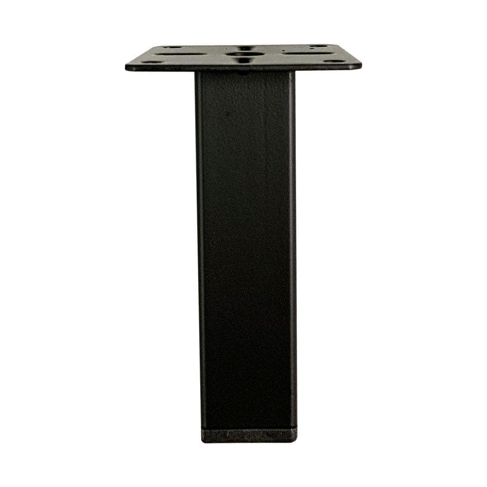Stalen meubelpoot zwart vierkant 2,5 bij 2,5 cm en hoogte 10 cm  (2,5 x 2,5 cm)