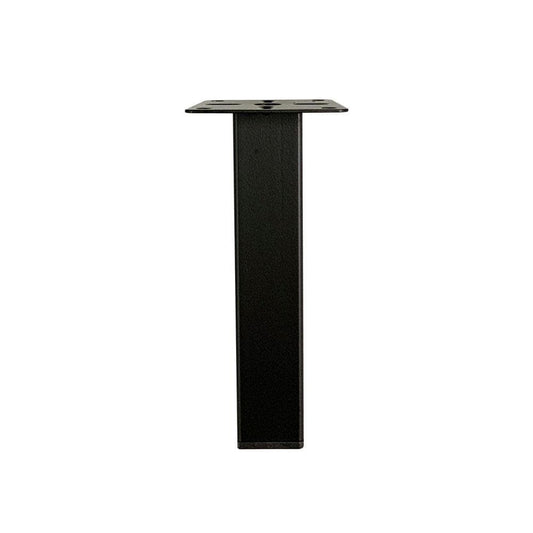 Stalen meubelpoot zwart vierkant 2,5 bij 2,5 cm en hoogte 15 cm  (2,5 x 2,5 cm)