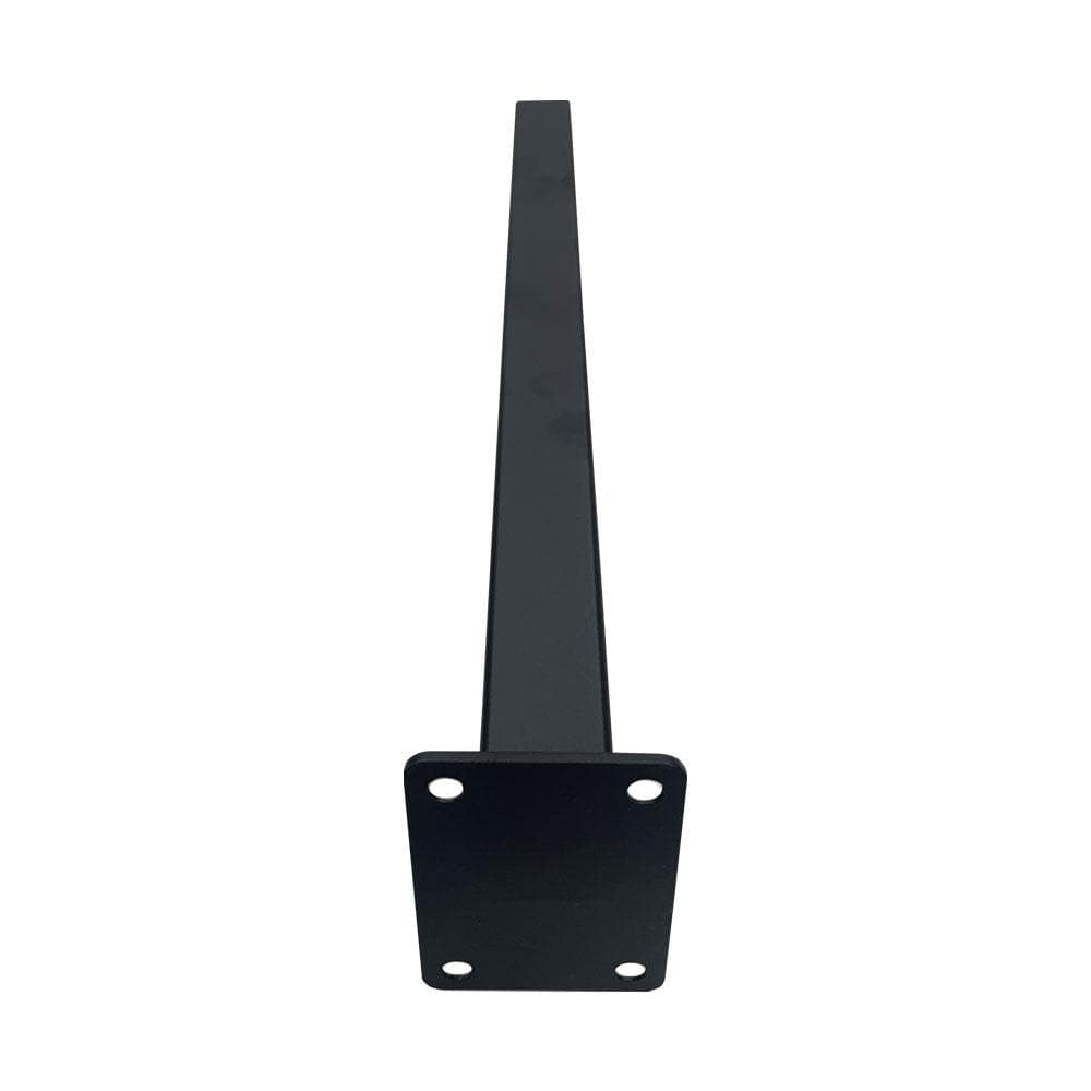 Stalen schuine meubelpoot zwart vierkant 2,5 bij 2,5 cm en hoogte 36 cm