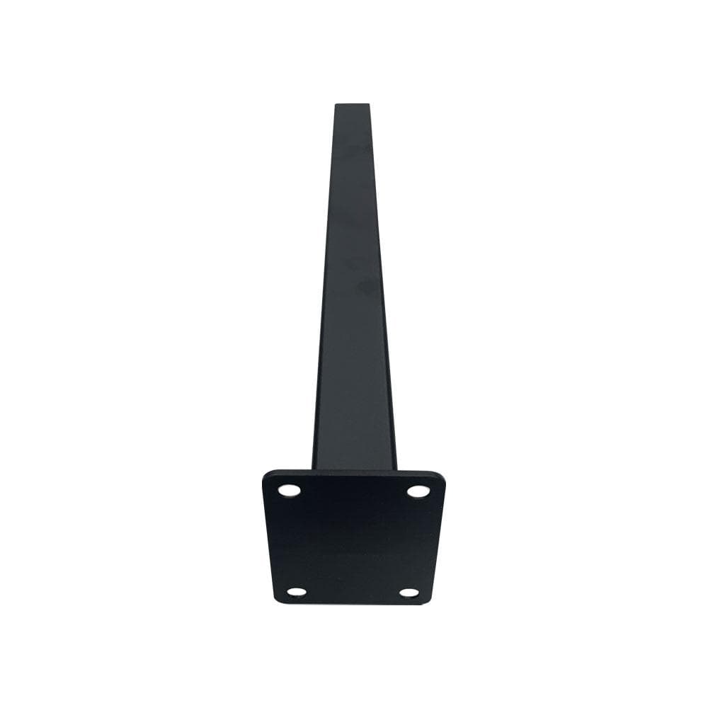 Stalen schuine meubelpoot zwart vierkant 2,5 bij 2,5 cm en hoogte 30 cm  (2,5 x 2,5 cm)