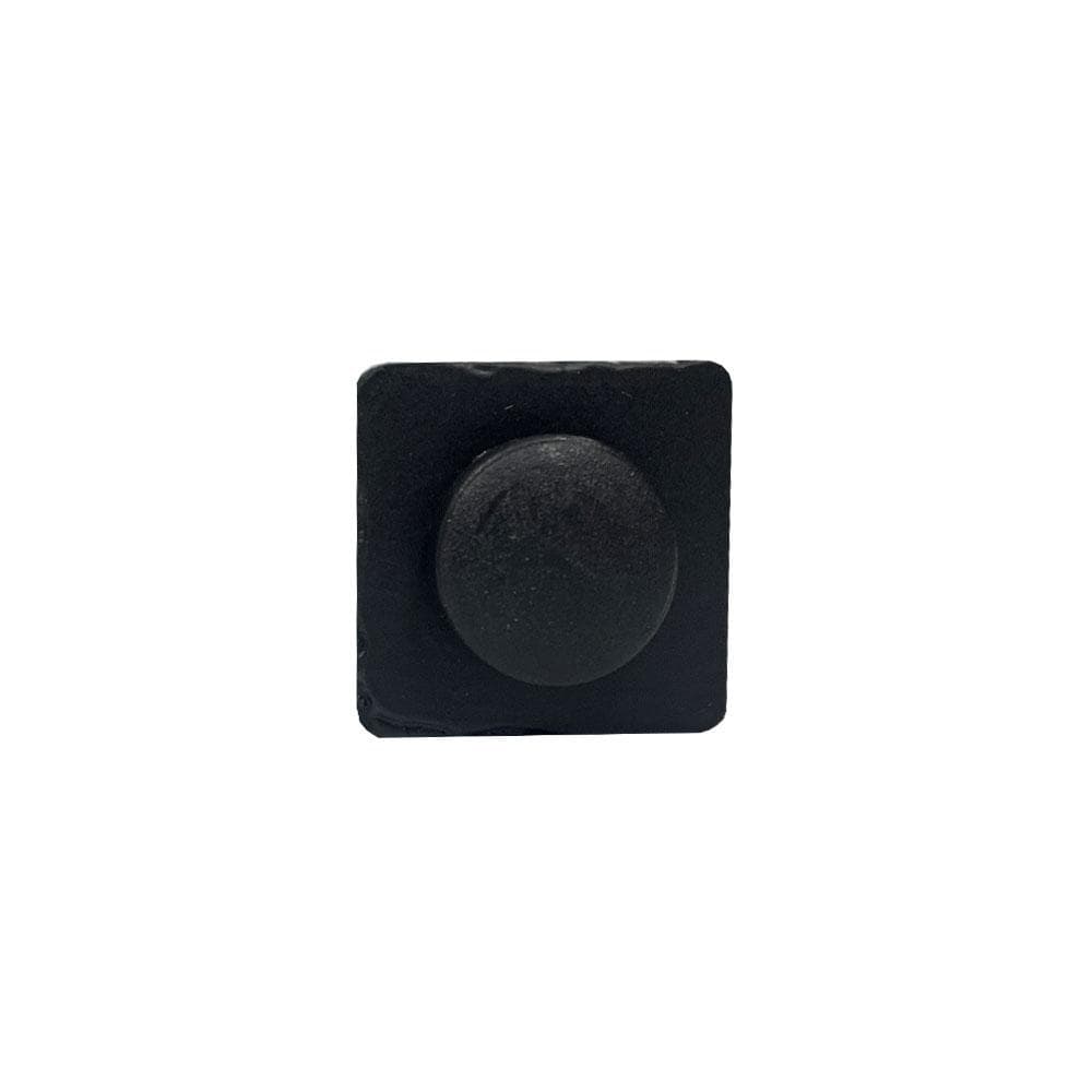 Stalen schuine meubelpoot zwart vierkant 2,5 bij 2,5 cm en hoogte 42 cm