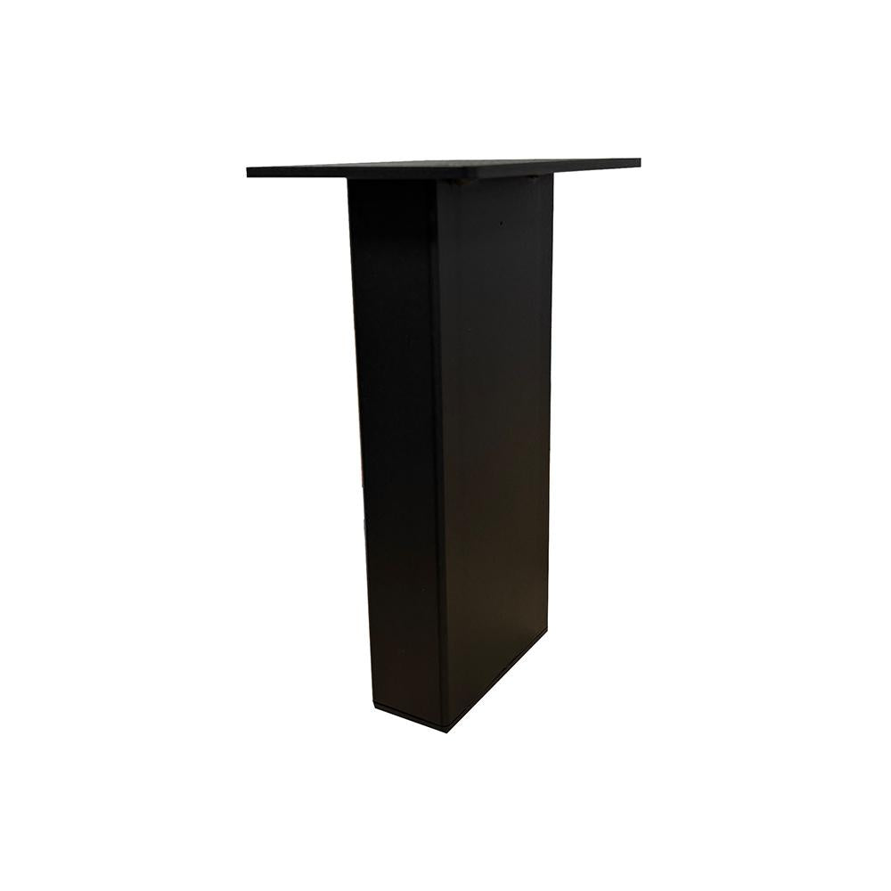 Set stalen rechte tafelpoten zwart vierkant 10 bij 4 cm en hoogte 23,5cm  (10 x 4 cm) - 4 stuks