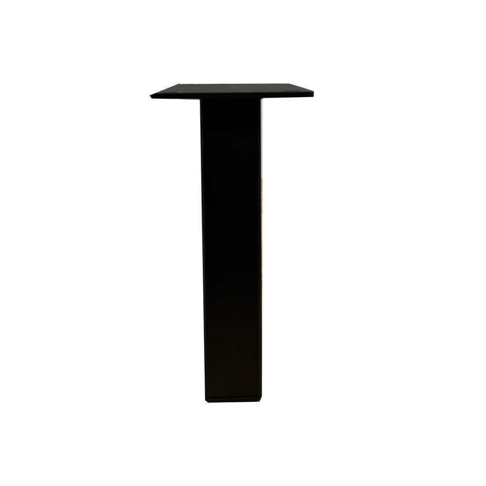 Set stalen rechte tafelpoten zwart vierkant 10 bij 4 cm en hoogte 23,5cm  (10 x 4 cm) - 4 stuks