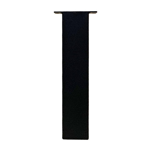 Set stalen rechte tafelpoten zwart vierkant 8 bij 8 cm en hoogte 40 cm  (8 x 8 cm) - 4 stuks