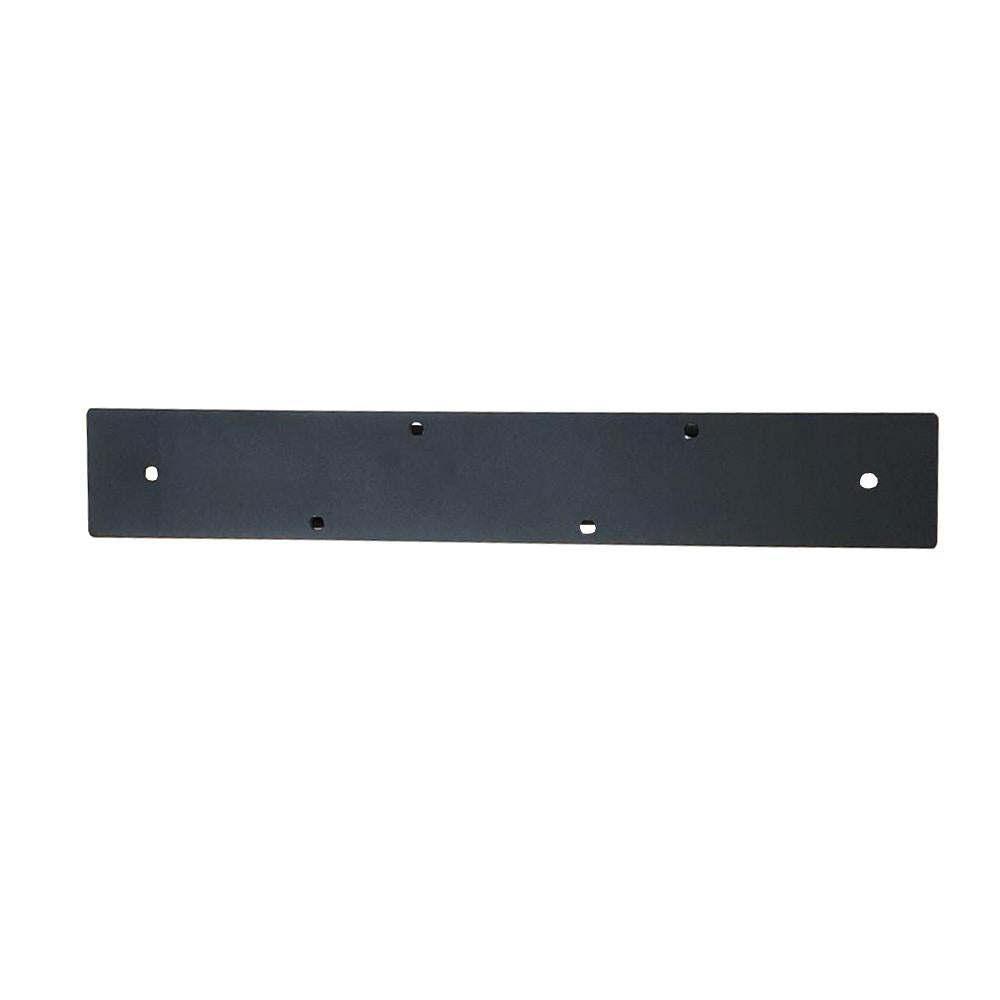 Set stalen X bankpoten / meubelpoten 54 bij 6 cm en hoogte 37,5 cm zwart (5 x 5 cm) - 2 stuks