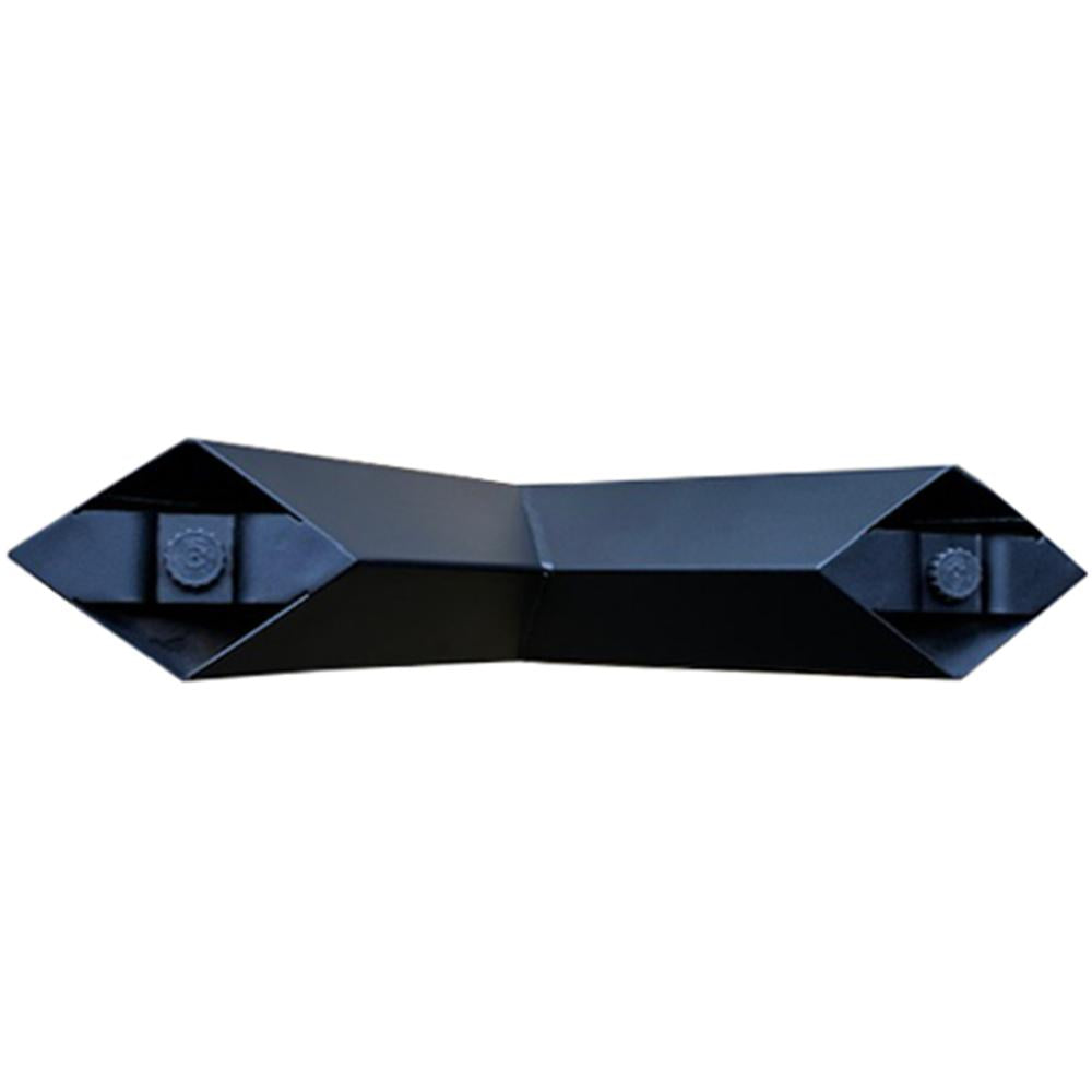 Stalen X-poot salon zwart 55 bij 8 cm en hoogte 40 cm  (8 x 8 cm) - 2 stuks