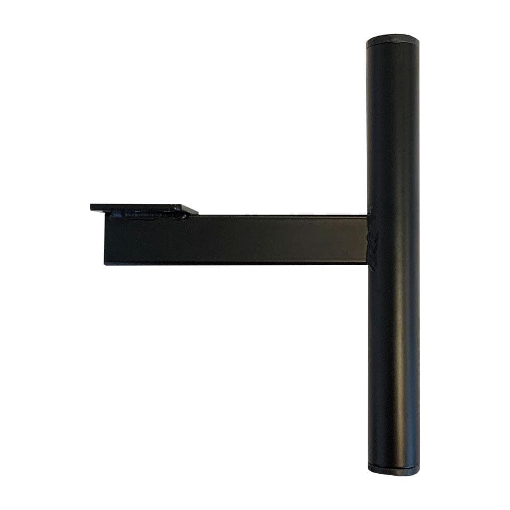 Stalen meubelpoot zwart rond ø 2,5 cm en hoogte 12 cm
