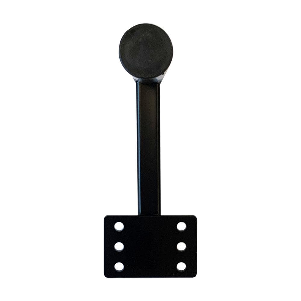 Stalen meubelpoot zwart rond ø 2,5 cm en hoogte 12 cm